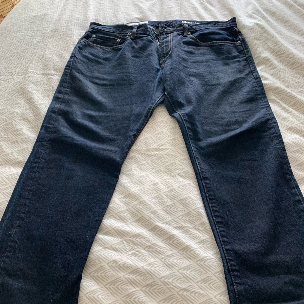 Dark blue slim jeans